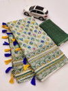 MG 250 Digital Printed Pure Linen Non Catalog Sarees Wholesale Clothing Suppliers In India